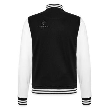 The Urban Workshop - College Sweat Jacket - black/white - Back - Marisol (170cm)