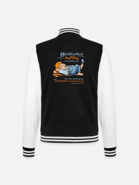 Couch potatoes - College Sweat Jacket - black/white