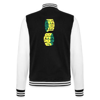 Heidelberg Deutschland Stadt Skyline Schrift Bunt - College-Sweatjacke - Schwarz/Weiß - Hinten - Marisol (170cm)