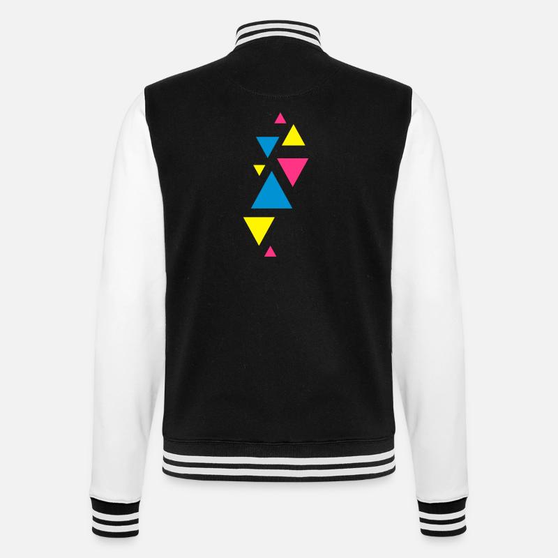 three eckedesign forms hipster - College Sweat Jacket - black/white