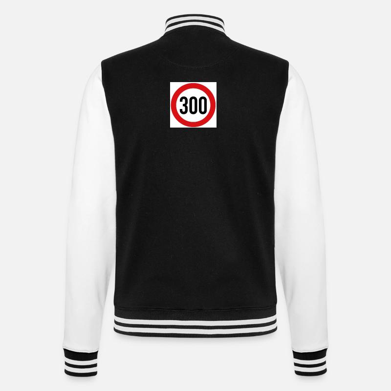 Circle 300 Shield Design - College Sweat Jacket - black/white