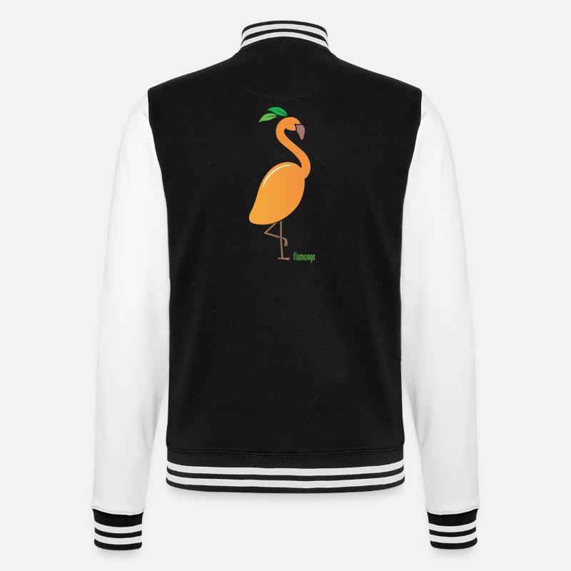 flamango - College-Sweatjacke - Schwarz/Weiß
