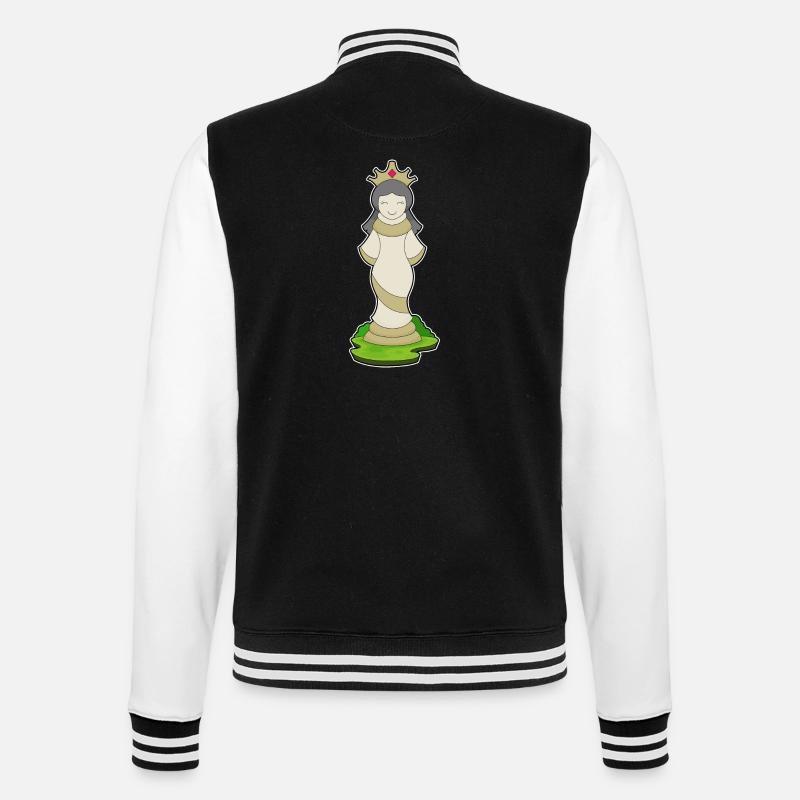 Pièce d’échecs Queen Chess - Veste Teddy - noir/blanc