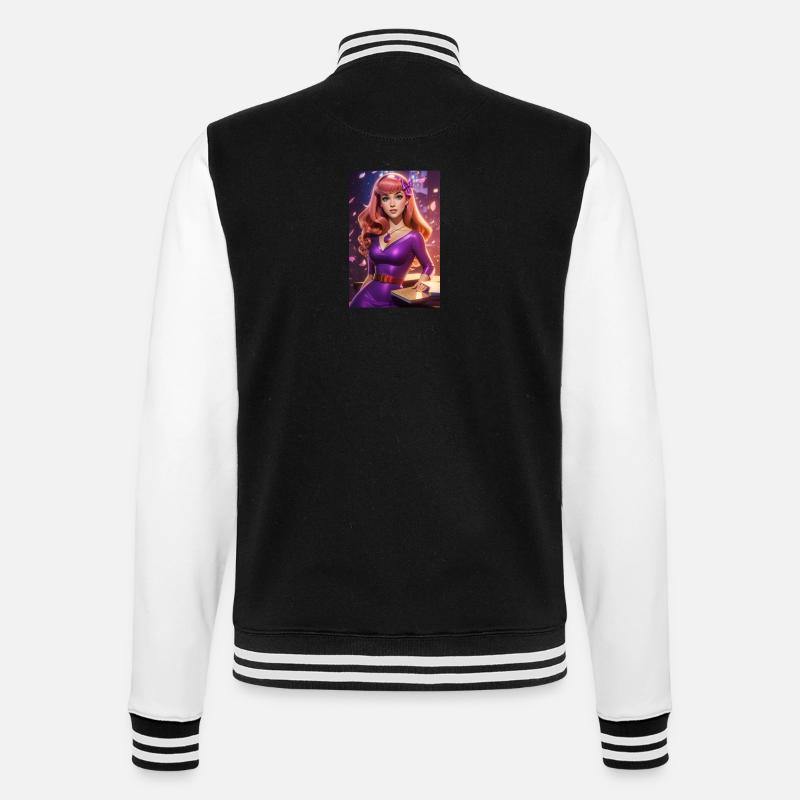 Daphne Blake - Veste Teddy - noir/blanc