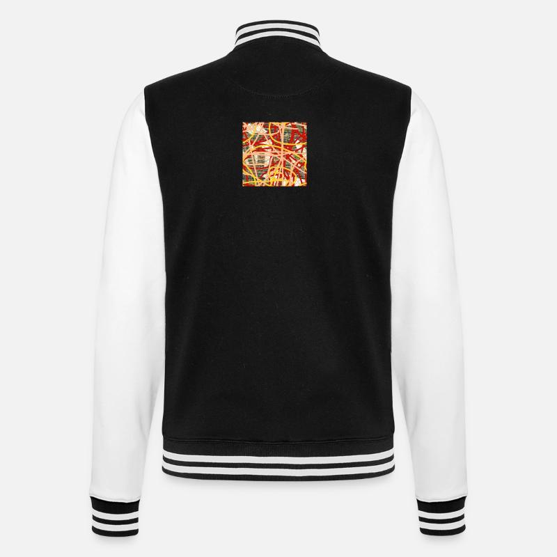 Rice samples - College Sweat Jacket - black/white