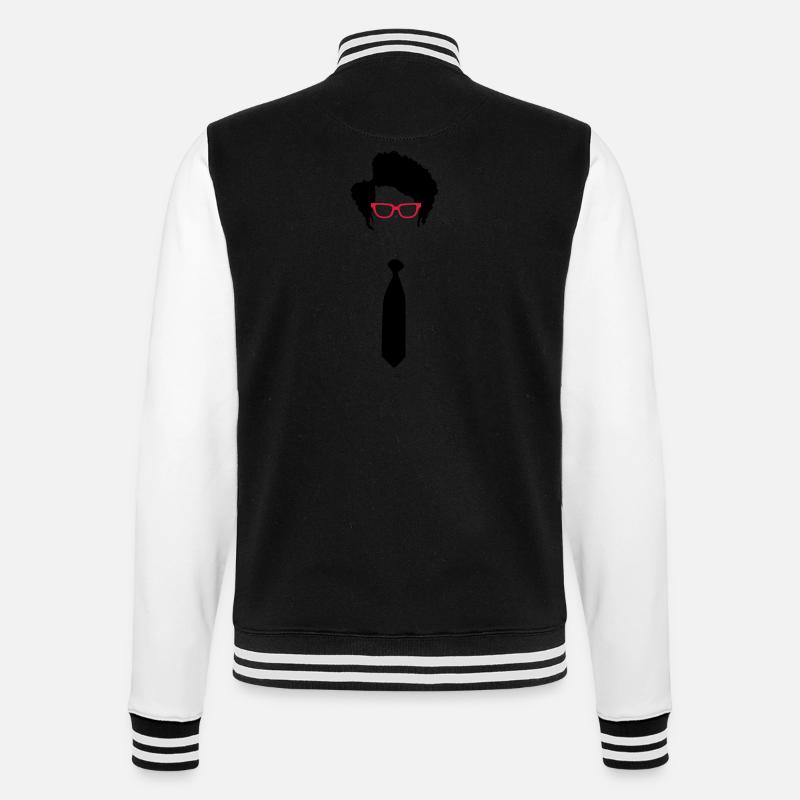 Moss IT-Crowd - College Sweat Jacket - black/white