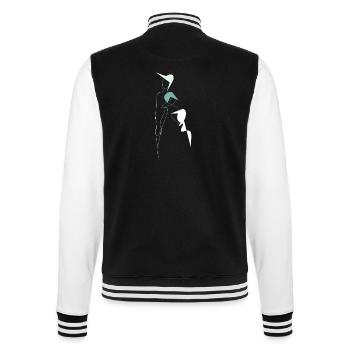 Stilisiertes Familienporträt - College-Sweatjacke - Schwarz/Weiß - Hinten - Marisol (170cm)