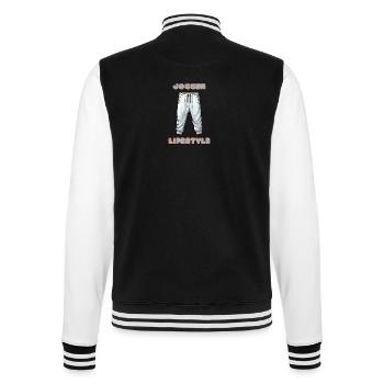 Jogger Lifestyle - College-Sweatjacke - Schwarz/Weiß - Hinten - Marisol (170cm)