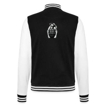 Explosive Charge: Hand Grenade - College Sweat Jacket - black/white - Back - Marisol (170cm)