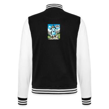 Hydration is an Uphill Battle - College Sweat Jacket - black/white - Back - Marisol (170cm)