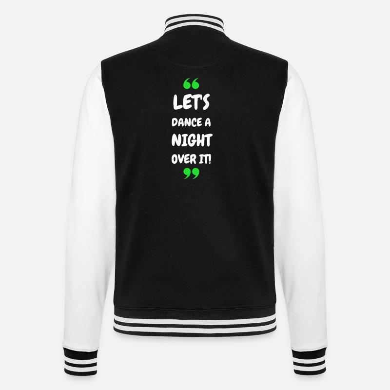 Dansons une nuit dessus ! - Veste Teddy - noir/blanc