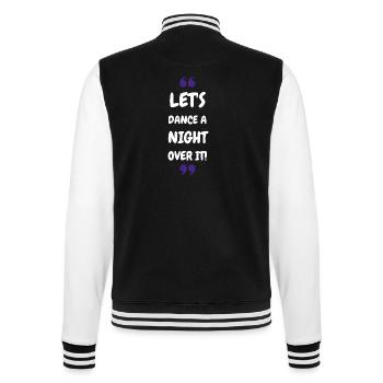 Let's Dance a Night Over It! - College Sweat Jacket - black/white - Back - Marisol (170cm)