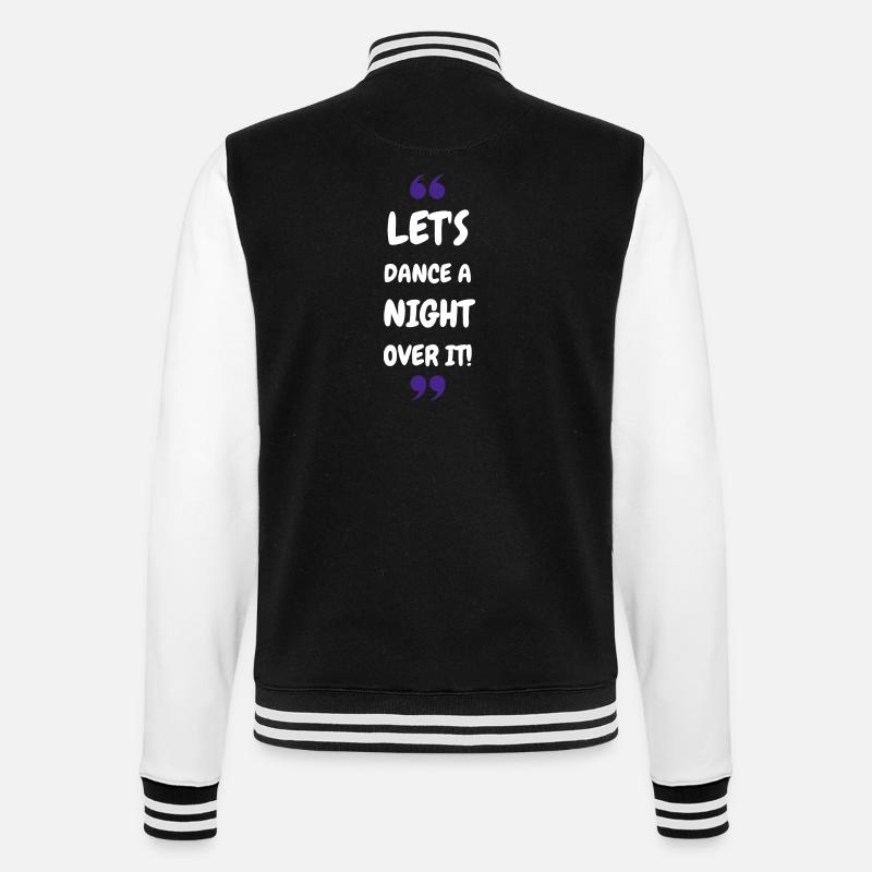 Dansons une nuit dessus ! - Veste Teddy - noir/blanc
