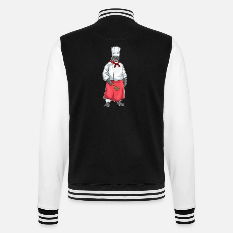 Penguin Chef Chef chapeau Cuisine - Veste Teddy - noir/blanc