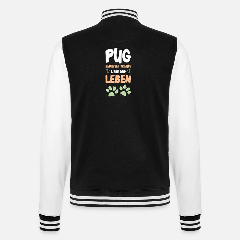 Carlin Joie de vivre design - Veste Teddy - noir/blanc