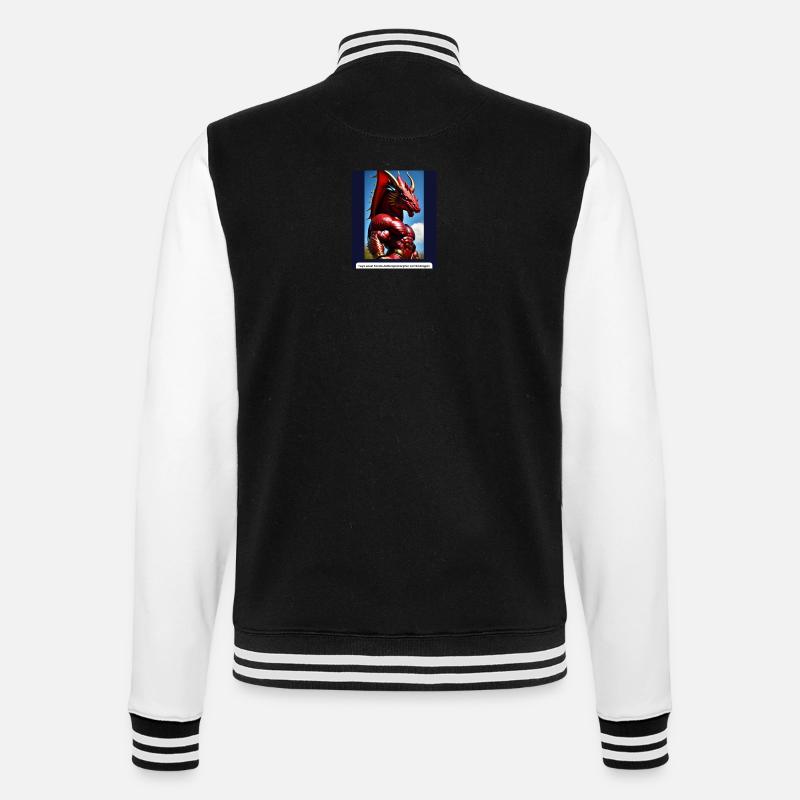 Anthropomorph - College-Sweatjacke - Schwarz/Weiß