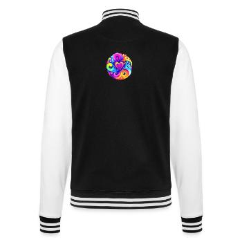 Herz - College-Sweatjacke - Schwarz/Weiß - Hinten - Marisol (170cm)