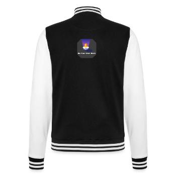 Be your own bank - College Sweat Jacket - black/white - Back - Marisol (170cm)