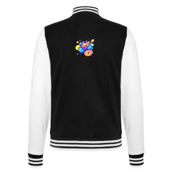 Happy - College-Sweatjacke - Schwarz/Weiß - Hinten - Marisol (170cm)