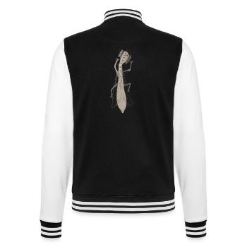 Insekt II - College-Sweatjacke - Schwarz/Weiß - Hinten - Marisol (170cm)