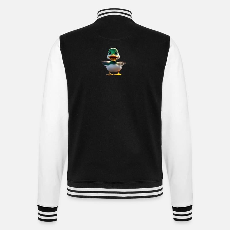 Caneton doux - Veste Teddy - noir/blanc