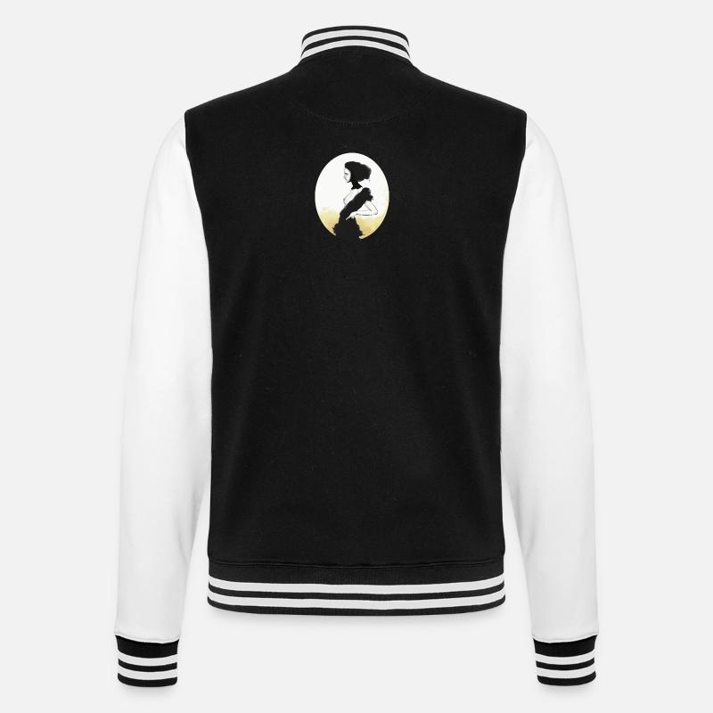 Tänzerin - College-Sweatjacke - Schwarz/Weiß