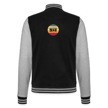 Lustiges Fotograf Geschenk Fotografie - College-Sweatjacke - Schwarz/Grau meliert - Hinten - Marisol (170cm)