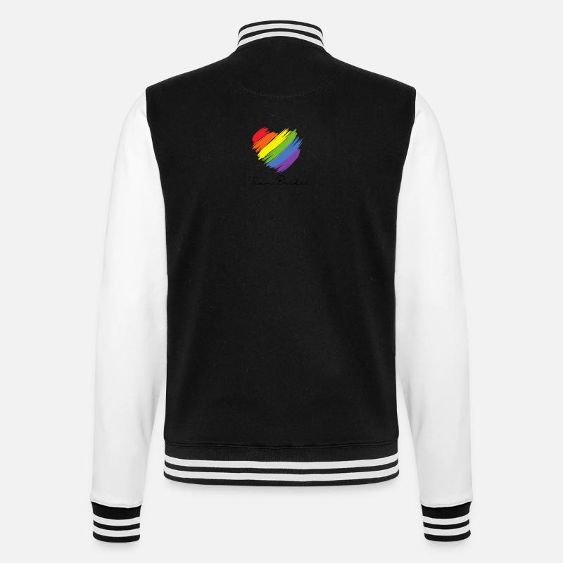 Team Bride - Pride Edition - College Sweat Jacket - black/white
