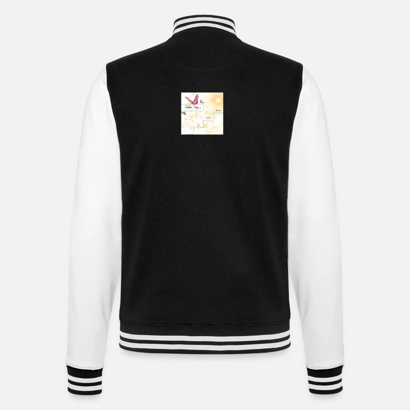 Motivation - College-Sweatjacke - Schwarz/Weiß