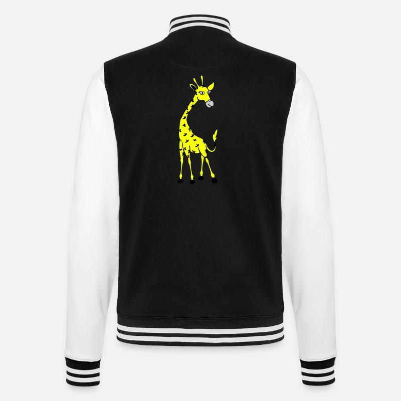 Giraffe 02 - College Sweat Jacket - black/white