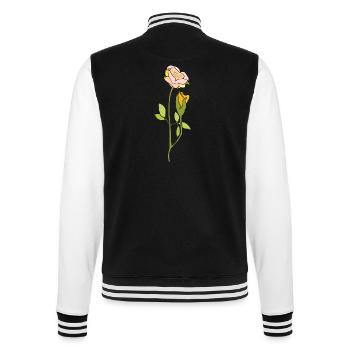 Rose - College-Sweatjacke - Schwarz/Weiß - Hinten - Marisol (170cm)