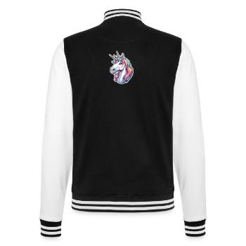 Merveille de licorne colorée - Veste Teddy - noir/blanc - Dos - Marisol (170cm)