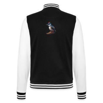 Great spotted woodpecker - College Sweat Jacket - black/white - Back - Marisol (170cm)