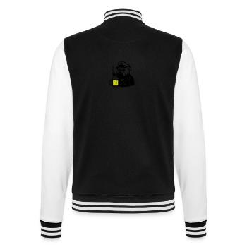 Kapitän Bier Hund - College-Sweatjacke - Schwarz/Weiß - Hinten - Marisol (170cm)