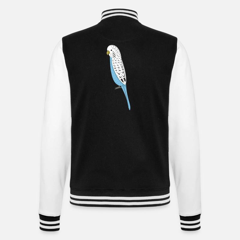 budgerigar - College Sweat Jacket - black/white
