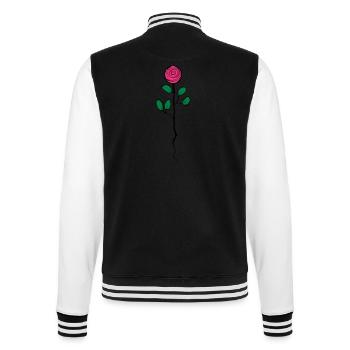 rose - College Sweat Jacket - black/white - Back - Marisol (170cm)