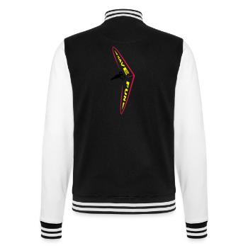 Hangglidingaction - College-Sweatjacke - Schwarz/Weiß - Hinten - Marisol (170cm)