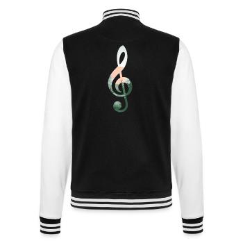 Paysage clé de sol - Veste Teddy - noir/blanc - Dos - Marisol (170cm)