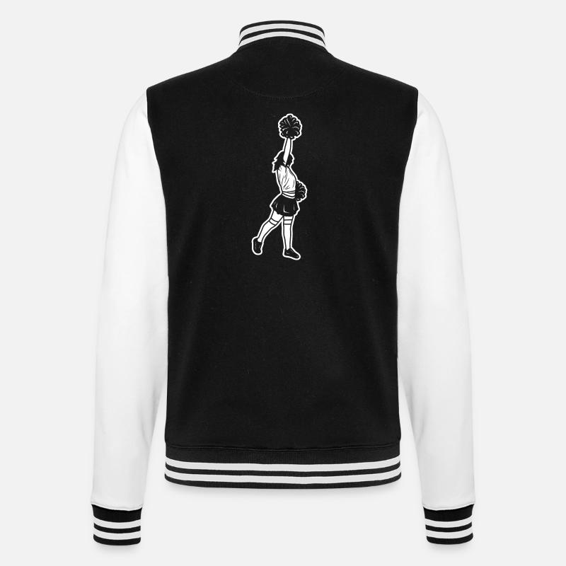 Cheerleader Mädchen - College-Sweatjacke - Schwarz/Weiß
