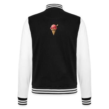 Eis - College-Sweatjacke - Schwarz/Weiß - Hinten - Marisol (170cm)