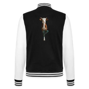 Kuh - College-Sweatjacke - Schwarz/Weiß - Hinten - Marisol (170cm)