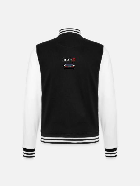 Initial D - Trueno - College Sweat Jacket - black/white