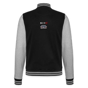Initial D - Trueno - College Sweat Jacket - black/heather grey - Back - Marisol (170cm)