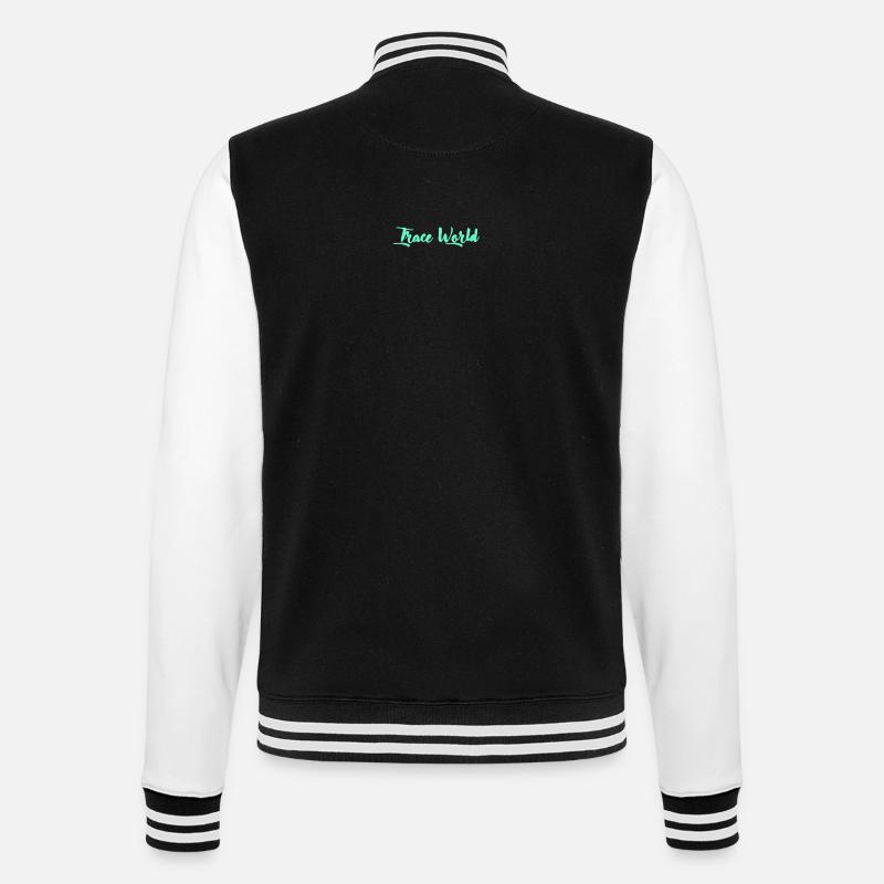 Trace World - College-Sweatjacke - Schwarz/Weiß