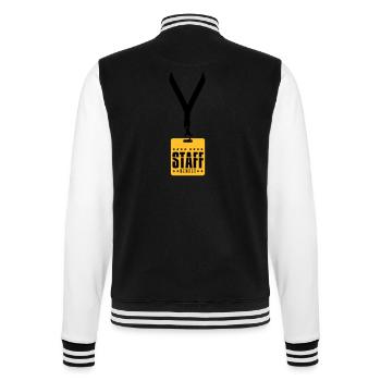 trailer badge staff member crew member mitar - College Sweat Jacket - black/white - Back - Marisol (170cm)