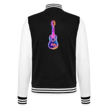Ukulele - College-Sweatjacke - Schwarz/Weiß - Hinten - Marisol (170cm)