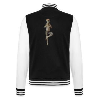 Gepard - College-Sweatjacke - Schwarz/Weiß - Hinten - Marisol (170cm)