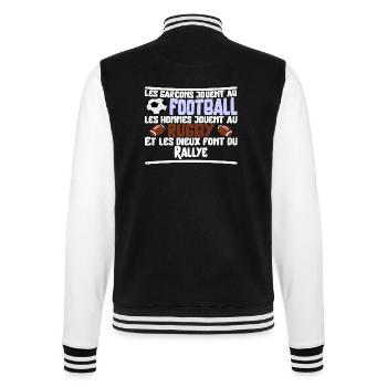 Les dieux Rallye cadeau - Veste Teddy - noir/blanc - Dos - Marisol (170cm)