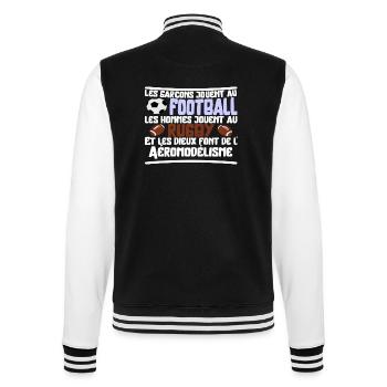 Les dieux Aéromodélisme cadeau - Veste Teddy - noir/blanc - Dos - Marisol (170cm)