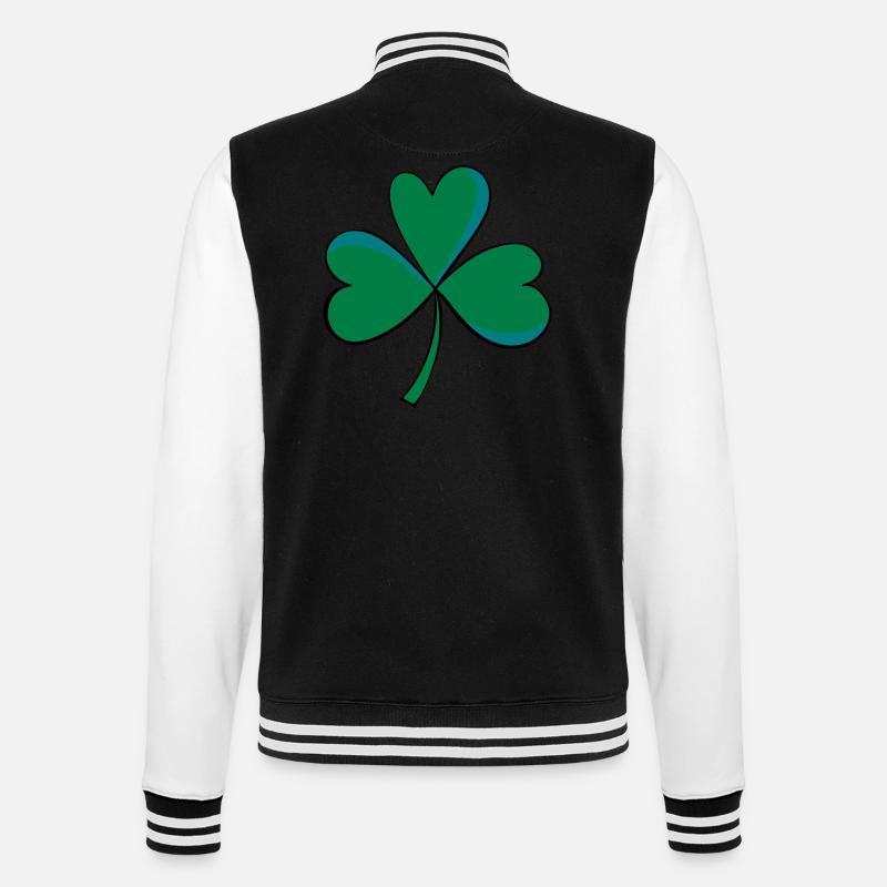 Clover - College Sweat Jacket - black/white